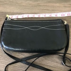 Black Leather Travelon crossbody